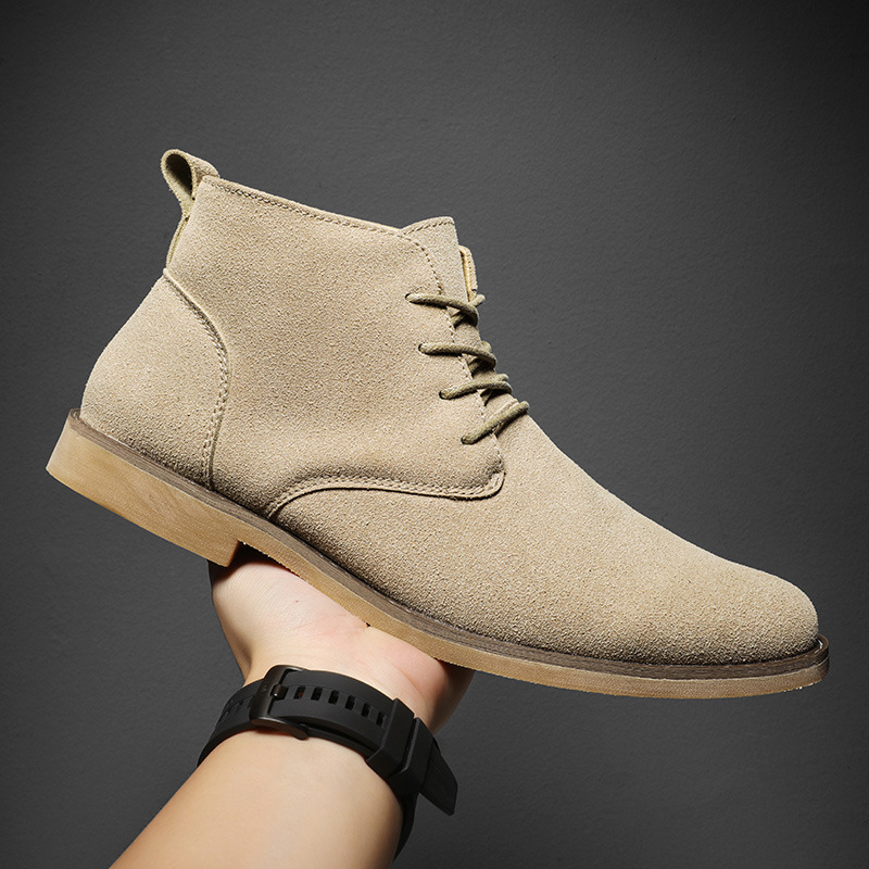 Men Formal Wear With Boots - Botas Chelsea Marrons Estilo Britânico para