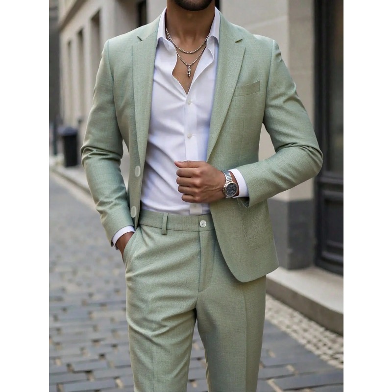 Large Men Formal Wear - Conjunto de Terno e Calças para
