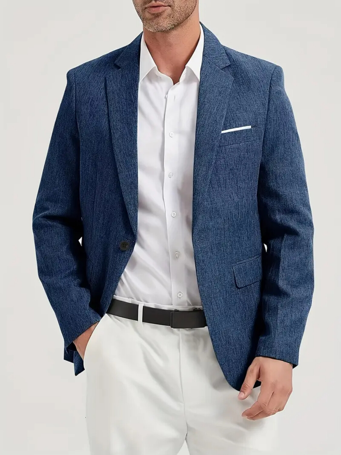Men Formal Wear Fashion - Terno masculino jaqueta único breasted casual