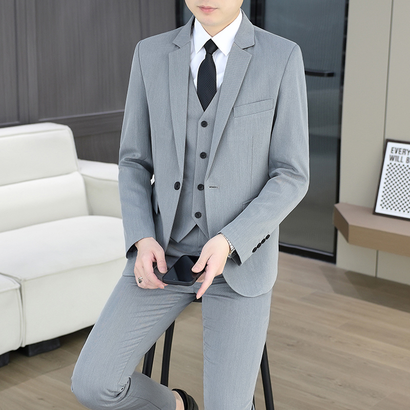 Men Formal Wear Fashion - Terno (Blazer+Colete+Calças) Masculino Elegante para Negócios