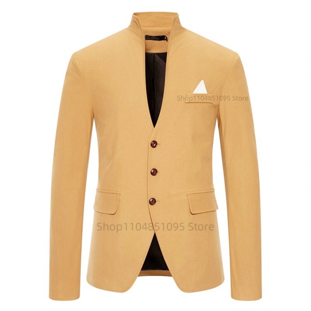 Blazer Masculino Liso, Jaqueta - Men Formal Wear Fashion avaliação e preço