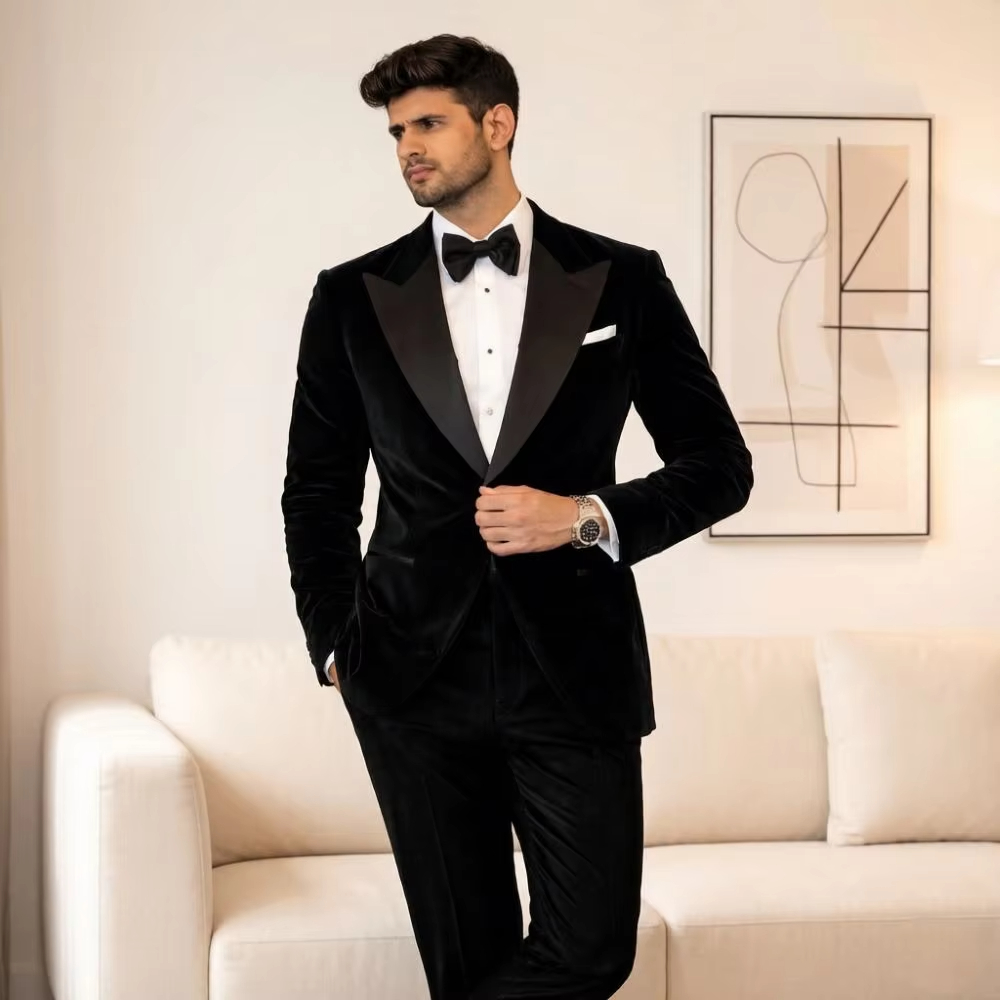 Ternos de Veludo Masculinos Sl - Men Formal Wear Fashion avaliação e preço
