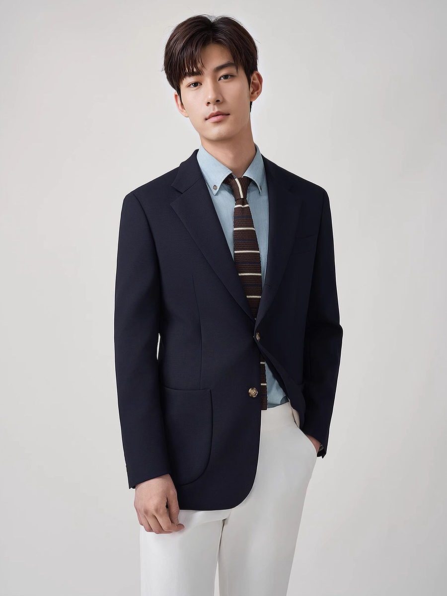 Blazer masculino 50% lã para a - Men'S Formal Wear For Graduation avaliação e preço