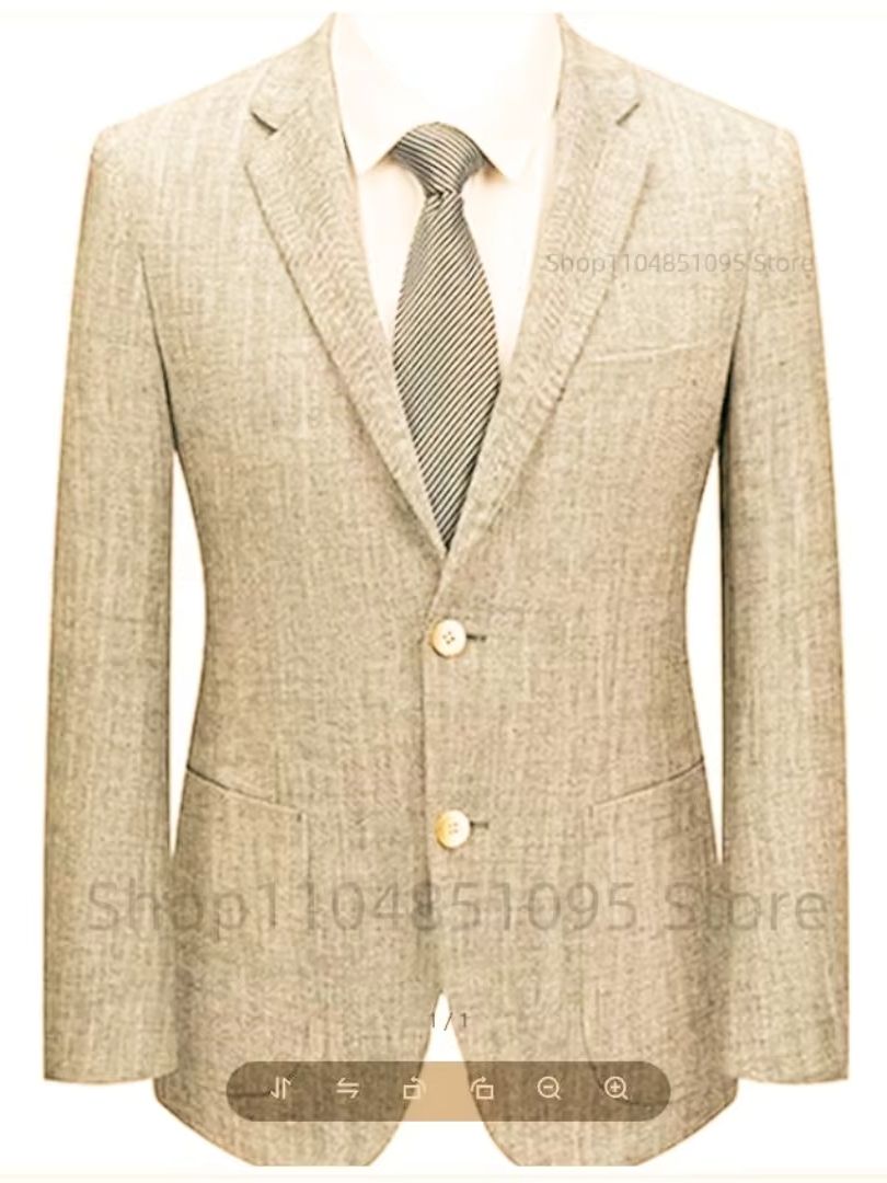 Blazer Slim Fit Masculino em L - Men Formal Wear For Summer avaliação e preço