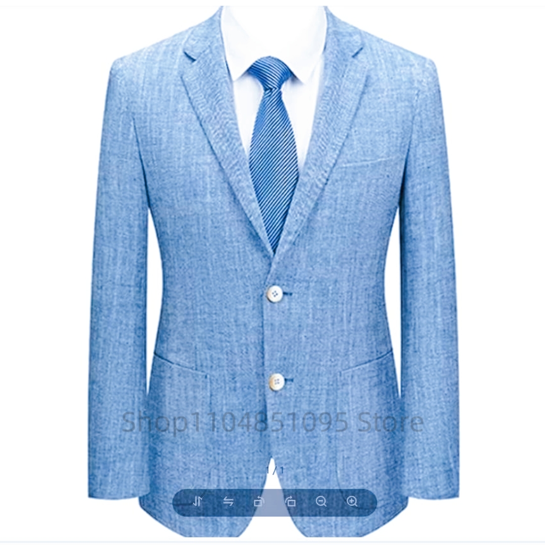 Blazer Slim Fit Masculino em L - Men Formal Wear For Summer avaliação e preço
