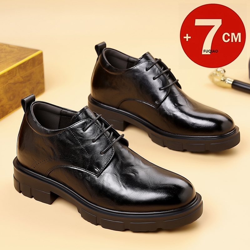 Homens 7cm elevador sapatos de - Formal Men Daily Wear Slippers avaliação e preço