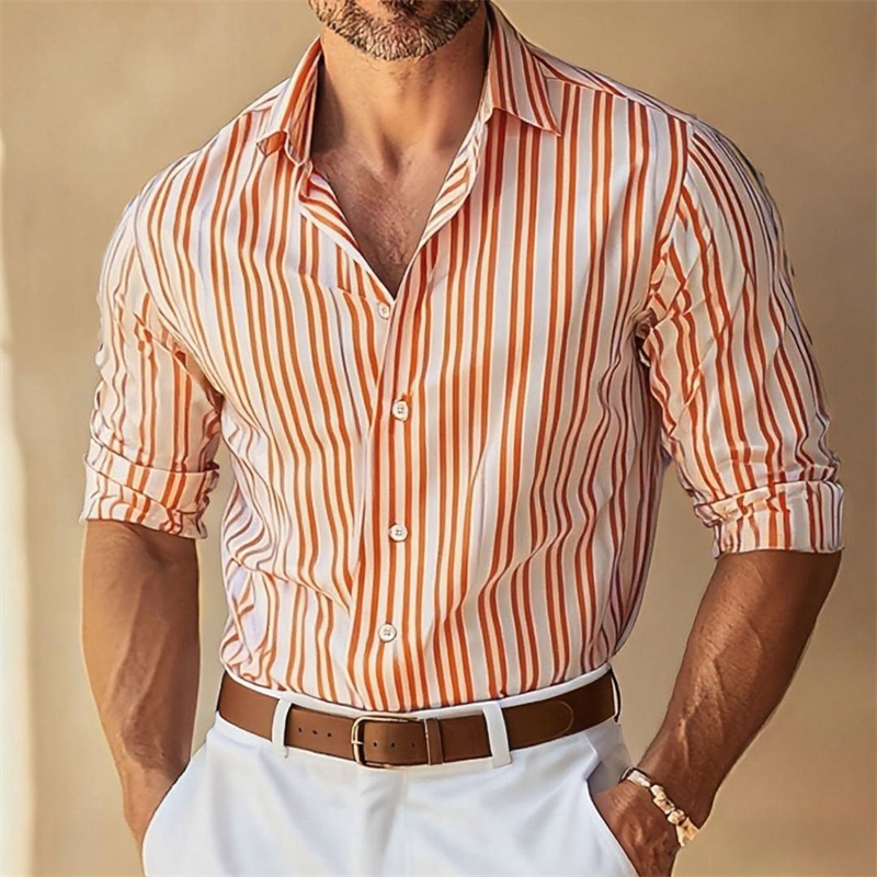 Camisa Social Masculina de Man - Large Men Formal Wear avaliação e preço
