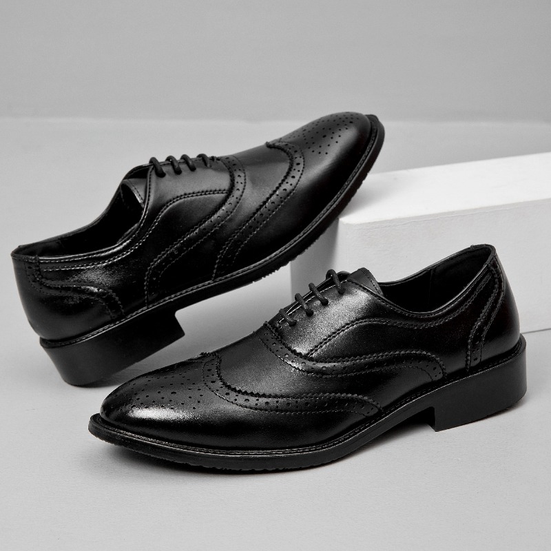 Sapatos de Couro Formais Cláss - Men Formal Wear For Summer avaliação e preço