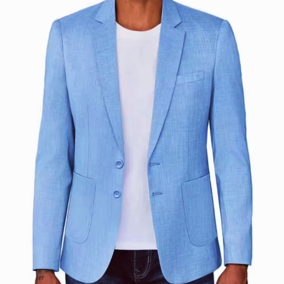 Blazer Masculino Slim Fit Bege - Men Formal Wear For Summer avaliação e preço