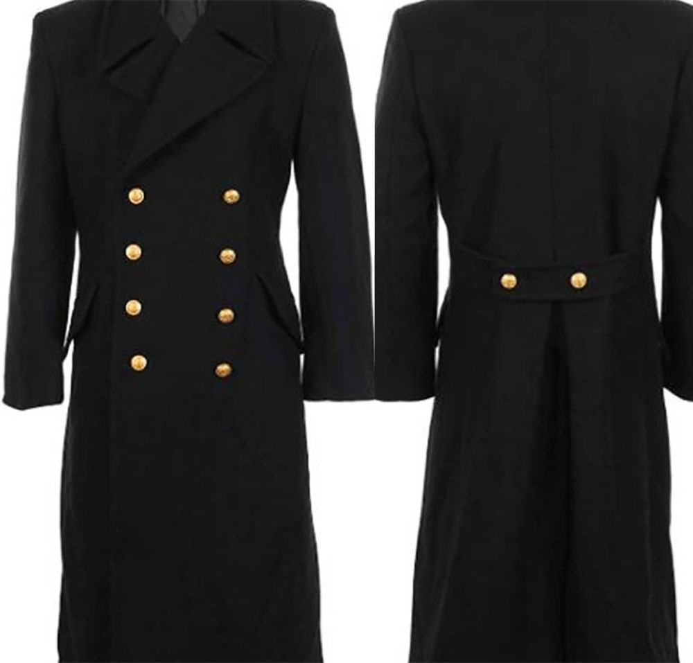 Clássico preto trench coats pa - Large Men Formal Wear avaliação e preço
