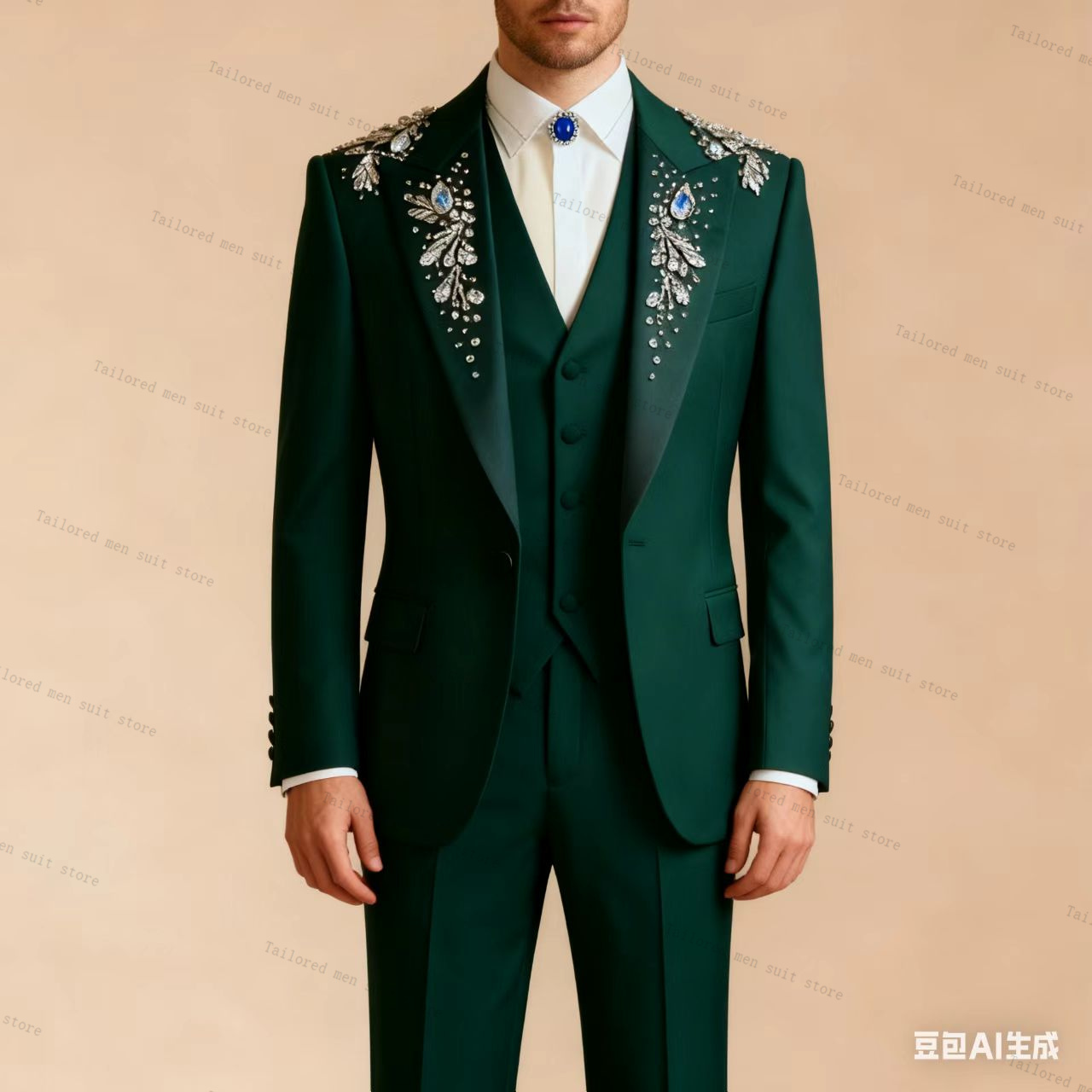Verde masculino ternos calças  - Men Formal Wear Wedding Guest avaliação e preço
